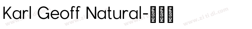 Karl Geoff Natural字体转换